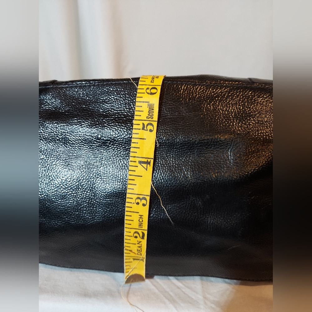 Coach Poppy Black Patent Leather Satchel With Silver Hardware And Teal Lining - Picture 10 of 12